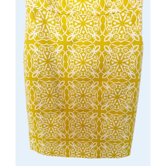 BODEN Talia Mimosa Woodblock Printed Sheath Dress Sz 6 - Picture 4 of 8